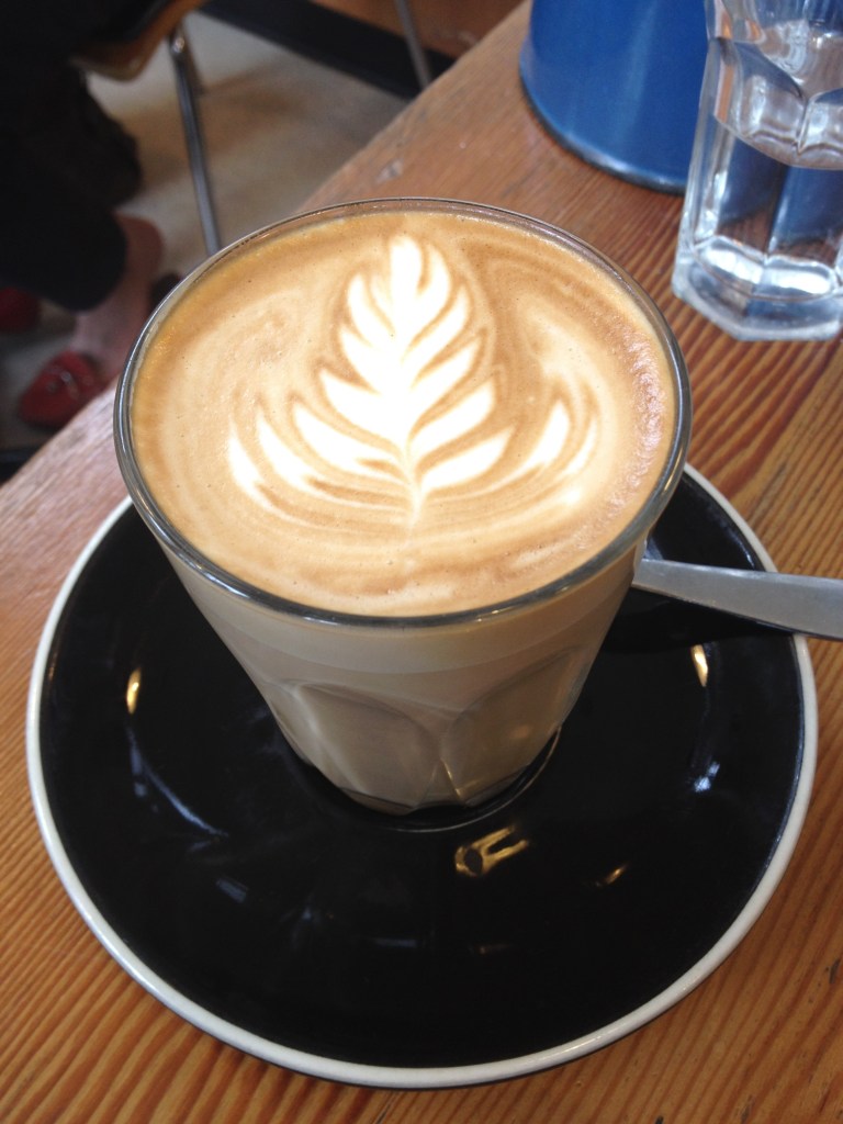 latte, bread and jam for frances