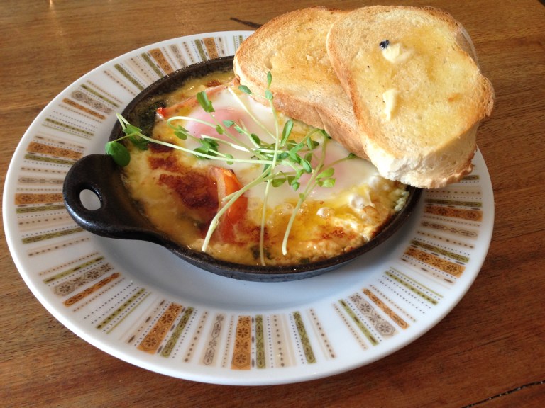 baked eggs, gypsey + musquito