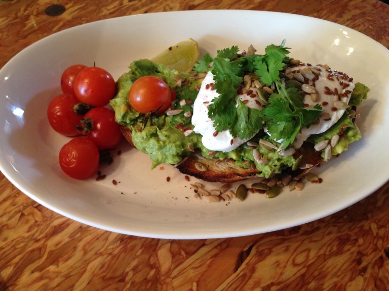 smashed avocado, pillar of salt