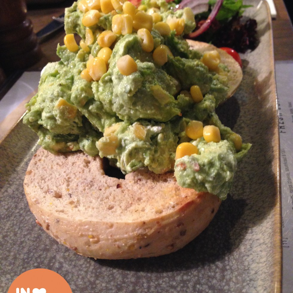 inlovewithbrunch Manchester Press Avocado Feta Bagel